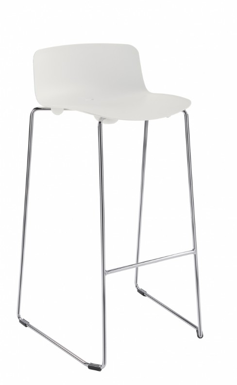 SILLA POLIPROPILENO CROMADA